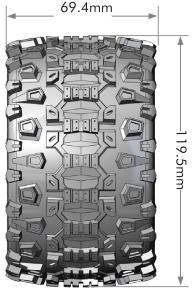 Louise RC MT-UPHILL 1/10 Monster Truck Reifen