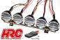 Preview: HRC8721 Lichtset - 1/10 oder Monster Truck - LED - JR Stecker - Dachleuchten oder Rammerleuchten Stange (Chrome teilen inklusive)