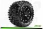 Preview: LR-T3202SBM Louise RC - MT-PIONEER - 1-10 Monster Truck --Inhalt: 2 Reifen-- Fertig Verklebt - Sport - Felgen 2.8 Schwarz - Hex 14mm - L-T3202SBM