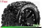 Preview: LR-T3203SBM Louise RC - MT-SPIDER - 1-10 Monster Truck --Inhalt: 2 Reifen-- Fertig Verklebt - Sport - Felgen 2.8 Schwarz - Hex 14mm - L-T3203SBM