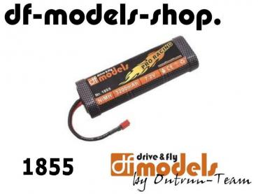 DF1855 7,2 Volt 6 Zellen 3000 mAh NiMh Akkupack Stickpack Dean Stecksystem