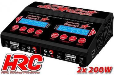 HRC9362 Ladegerät - 12/230V - HRC Dual-Star PRO Charger - 2x 200W  (400W AC)