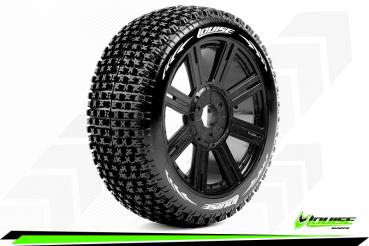 LR-T3126VB Louise RC - B-PIRATE - 1-8 Buggy --Inhalt: 2 Reifen-- Fertig Verklebt - Super Soft - Speichenfelgen Schwarz - Hex 17mm - L-T3126VB