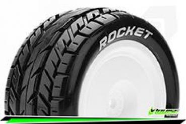 LR-T3188SWKR Louise RC - E-ROCKET - 1-10 Buggy --Inhalt: 2 Reifen-- Fertig Verklebt - Soft - Dish Felgen Weiss - Hex 12mm - 4WD - Hinten - L-T3188SWKR