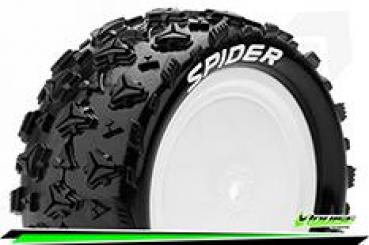 LR-T3198SWKF Louise RC - E-SPIDER - 1-10 Buggy --Inhalt: 2 Reifen-- Fertig Verklebt - Soft - Dish Felgen Weiss - Hex 12mm - 4WD - Vorne - L-T3198SWKF