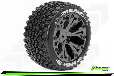 LR-T3209SBCM Louise RC - ST-HUMMER - 1-10 Stadium Truck --Inhalt: 2 Reifen-- Fertig Verklebt - Sport - Felgen 2.8 Schwarz-Chrom - Hex 14mm - L-T3209SBCM