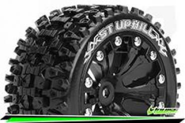 LR-T3211SB Louise RC - ST-UPHILL - 1-10 Stadium Truck --Inhalt: 2 Reifen-- Fertig Verklebt - Sport - Felgen 2.8 Schwarz - 0-Offset - Hex 12mm - L-T3211SB