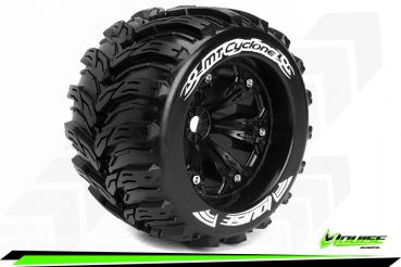 LOUT3220B Louise Reifen MT-CYCLONE 1/8 Monster Truck  Medium Schwarz 3,8 Zoll Felgen