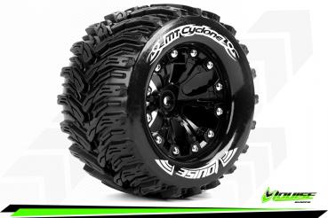 LOUT3226SBH Louise Reifen MT-CYCLONE 1/10 Monster Truck  Soft Black 2.8 Zoll Felgen