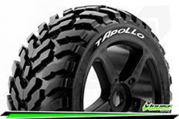 LOUT3252SB Louise Reifen T-APOLLO 1/8 Truggy  Soft Black Speichenfelgen