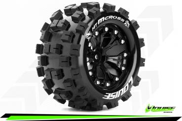 LOUT3274SBH Louise Reifen MT-MCROSS 1/10 Monster Truck  Soft Black 2,8 Zoll Felgen