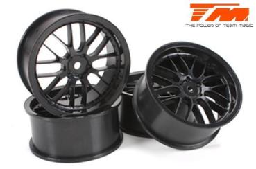 Felgen - 1/10 Drift - 2.2'' - 8 Speichen - 12mm Hex - Schwarz (4 Stk.)