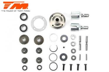 TM505301 Ersatzteil - Team Magic E6 III BES - Differential Kit (V/H) mit Stahl Gehaus