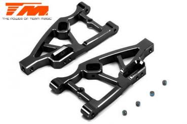 Ersatzteil - Team Magic E5 - CNC Machined Aluminum Lower Arm - Black (2 pcs)