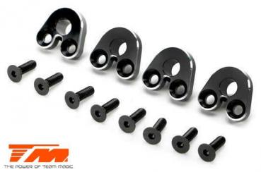 Ersatzteil - Team Magic E5 - Aluminum Pivot Ball Mount - Black (4 pcs)