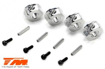 Tuningteil - Team Magic E5 - Radmitnehmer klemmend 12mm - Titanium (4pcs)