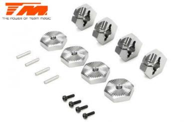 Tuningteil - Team Magic E5 - Radmitnehmer klemmend 17mm - Titanium (4pcs)