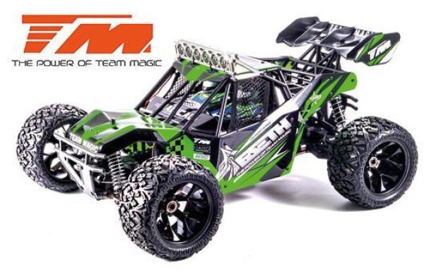 TM560017G Auto - 1/8 Elektrisch - 4WD Desert Truck - RTR - 4S - Wasserdicht - Team Magic 4SETH Grün