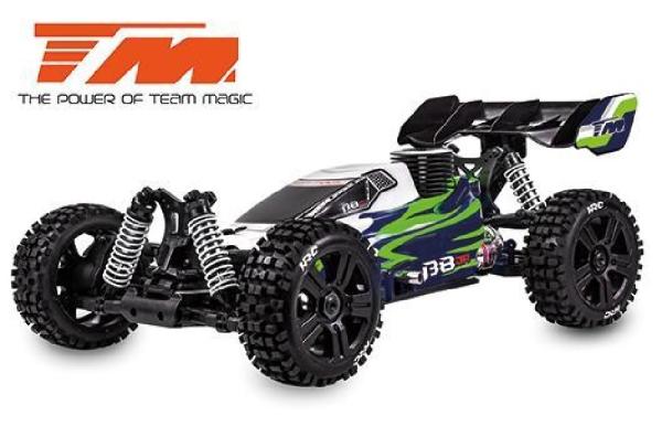 TM560014G Auto - 1/8 Nitro - 4WD Buggy - RTR - Seilzugstarter - Team Magic B8JR GRÜN