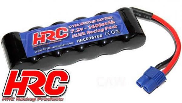 HRC03616E Akku - 6 Zellen - HRC 1600 - RC Car Micro - NiMH - 7.2V 1600mAh - EC3 Stecker side by side