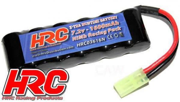 HRC03616N Akku - 6 Zellen - HRC 1600 - RC Car Micro - NiMH - 7.2V 1600mAh - Mini Tamiya Stecker side by side