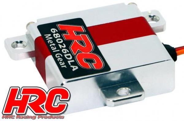 HRC68026DLA Servo - Digital - 30x10x30mm / 24g - 6.9kg/cm  - Metallzahnräder - Laydown Aluminium Case - Doppelt Kugelgelagert