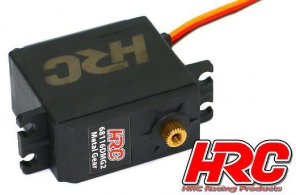 HRC68116DMG2 Servo - Digital - 40x38.3x20mm / 52g - 16kg/cm - Metallzahnräder - Wasserdicht - Doppelt Kugelgelagert