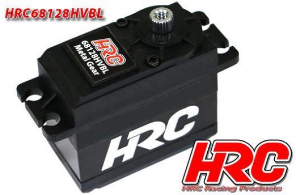 HRC68128HVBL Servo - Digital - High Voltage - 40x38x20mm / 53g - 28kg/cm - Brushless - Metallzahnräder - Wasserdicht - Doppelt Kugelgelagert