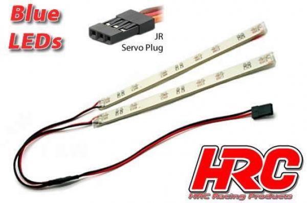 HRC8705B Lichtset - 1/10 TC/Drift - LED - JR Stecker - Unterboden - Blau