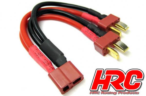 HRC9184A Adapter - für 2 Akkus in Parallele - 14AWG Kabel - Ultra T (Dean's Kompatible) Stecker