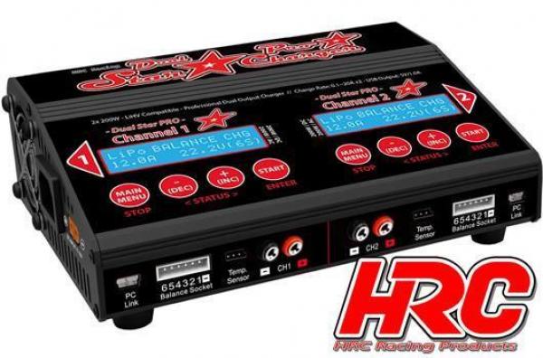 HRC9362 Ladegerät - 12/230V - HRC Dual-Star PRO Charger - 2x 200W  (400W AC)