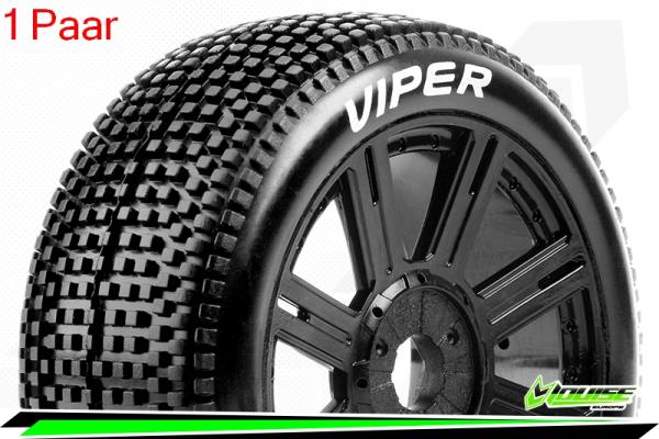 LR-T3194VB Louise RC - B-VIPER-JA - 1-8 Buggy --Inhalt: 2 Reifen-- Fertig Verklebt - Super Soft - Speichenfelgen Schwarz - Hex 17mm - L-T3194VB