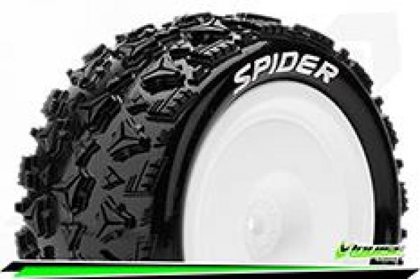 LR-T3200SWKR Louise RC - E-SPIDER - 1-10 Buggy --Inhalt: 2 Reifen-- Fertig Verklebt - Soft - Dish Felgen Weiss - Hex 12mm - 4WD - Hinten - L-T3200SWKR