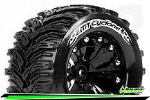 LOUT3226SBH Louise Reifen MT-CYCLONE 1/10 Monster Truck  Soft Black 2.8 Zoll Felgen