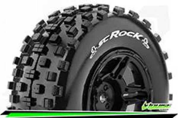 LR-T3229SBM Louise RC - SC-ROCK - 1-10 Short Course --Inhalt: 2 Reifen-- Fertig Verklebt - Soft  - Felgen Schwarz - Hex 17mm - L-T3229SBM