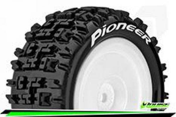 LR-T3278SWKR Louise RC - E-PIONEER - 1-10 Buggy --Inhalt: 2 Reifen-- Fertig Verklebt - Soft - Dish Felgen Weiss - Hex 12mm - Hinten - L-T3278SWKR