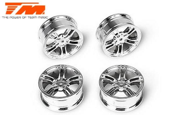 TM503315S Felgen - 1/10 Drift - 5 Speichen - 12mm Hex - Silber (4 Stk.)