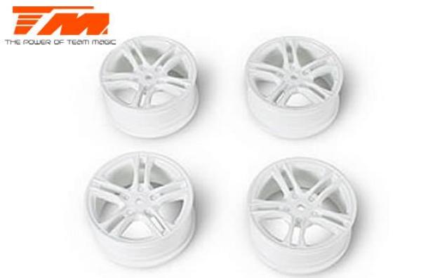 TM503315W Felgen - 1/10 Drift - 5 Speichen - 12mm Hex - weiß - Baked Coating (4 Stk.)