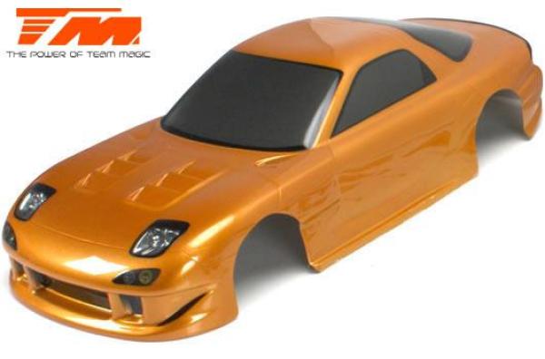 TM503321GDA Karosserie - 1/10 Touring / Drift - 190mm - Fertig lackiert - keine Löcher - RX7 Gold