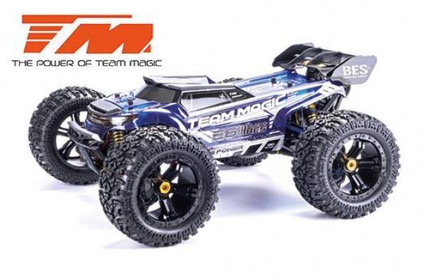 TM505010S Auto - Monster Truck Elektrisch - 4WD - RTR - Brushless 2200KV - 4S/6S - Wasserdicht - Team Magic E6 III BES + Silver / TM505010S