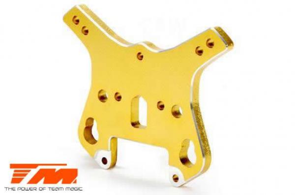 TM505132GD Ersatzteil - Team Magic E6 III - Aluminium Gold eloxiert - Stossdämpferbrücke