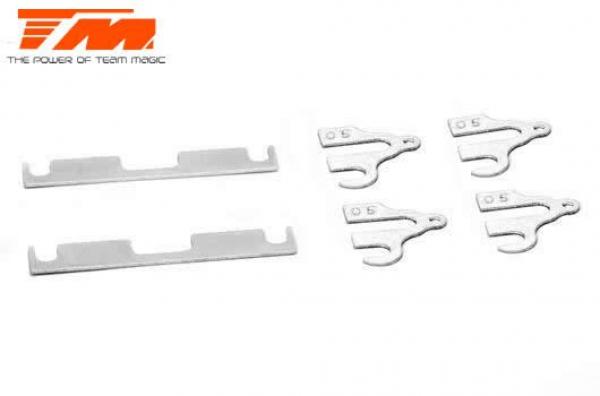 TM507615 Tuningteil - E4RS4 - Querlenckerhalter Distanzscheibe Satz 0.50mm V2 (2 Stk. FF/RR und 4 Stk. FR/RF)